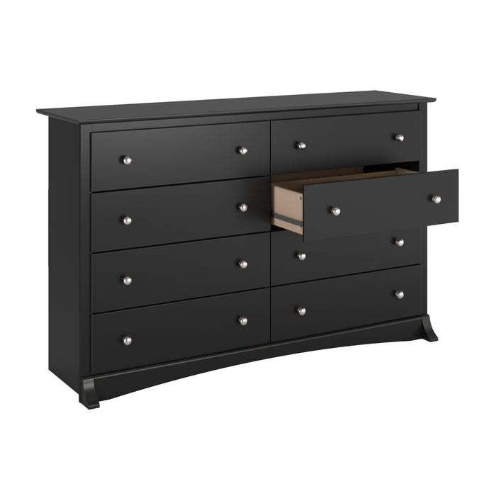 Jade 8-Drawer Dresser - Black