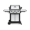 Broil King Signet™ 390 Propane Gas Grill with Side Burner & Rear Rotisserie Burner in Stainless Steel - 946884|Gril à gaz propane SignetMC 390 en acier inoxydable de Broil King avec brûleur latéral et brûleur arrière de rôtisserie - 946884