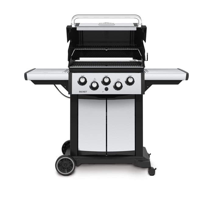 Broil King Signet™ 390 Propane Gas Grill with Side Burner & Rear Rotisserie Burner in Stainless Steel - 946884
