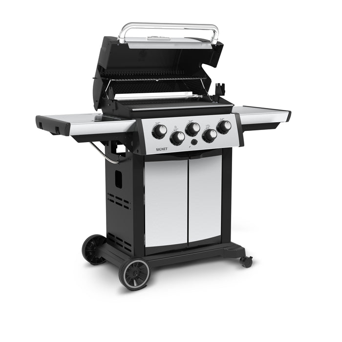 Broil King Signet™ 390 Propane Gas Grill with Side Burner & Rear Rotisserie Burner in Stainless Steel - 946884