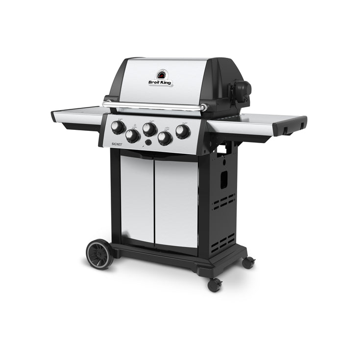 Broil King Signet™ 390 Propane Gas Grill with Side Burner & Rear Rotisserie Burner in Stainless Steel - 946884
