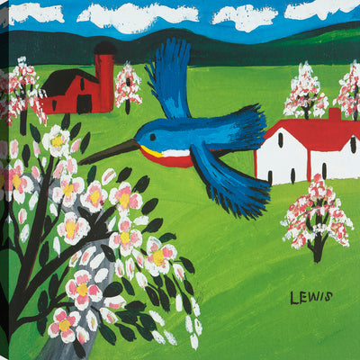 Hummingbird Canvas Wall Art – 21" x 21"  | Œuvre d’art murale « Hummingbird » sur toile - 21 po x 21 po