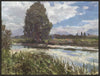 Summer River Framed Canvas Art – 31\" x 41\"