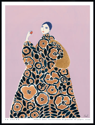 Flower Coat Framed Canvas Art – 31" x 41" | Œuvre d’art encadrée « Flower Coat » sur toile - 31 po x 41 po