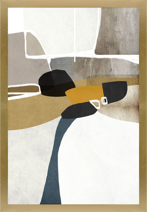Abstract Framed Stucco Art – 27.25\" x 39.25\"