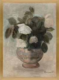 Brown Vase Framed Stucco Wall Art – 22