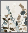 Leaves Framed Canvas Art - 21\" x 25\"