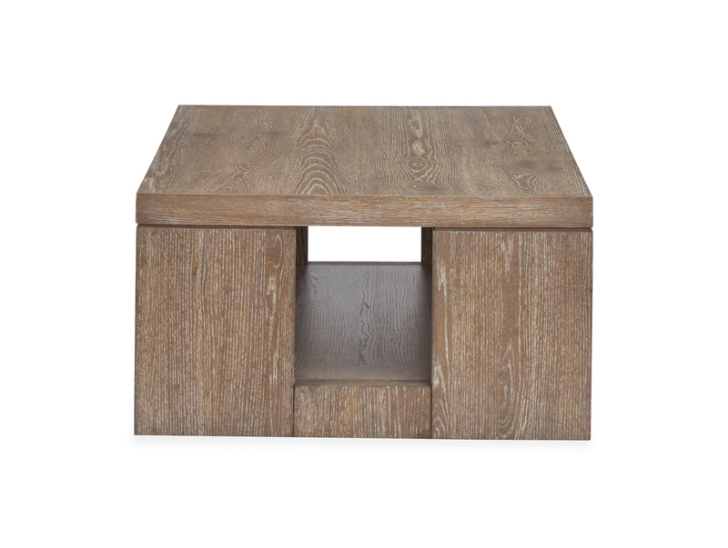 Bukley 50\" Coffee Table with Storage and Casters - Spiced Brown