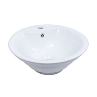 Bristol Sinks Above Counter Porcelain Circular Vessel Bathroom Sink - BV108