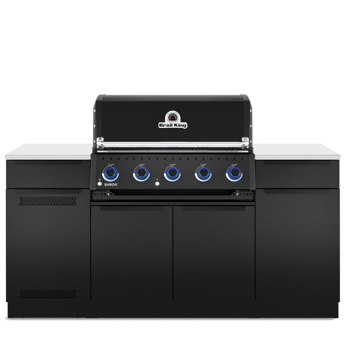 Broil King Baron 520i Shadow 4-Burner Built-In 45,000-BTU Propane Gas BBQ - 876814 Grill