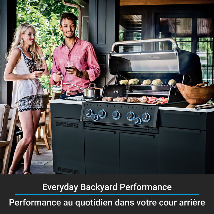 Broil King Baron 590i Shadow 5-Burner Built-In 45,000-BTU Natural Gas BBQ - 876847 Grill