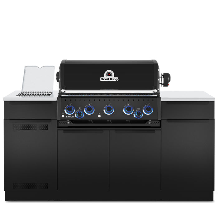 Broil King Baron 590i Shadow 5-Burner Built-In 45,000-BTU Natural Gas BBQ - 876847 Grill