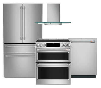 Café 4-Piece Kitchen Appliance Package – Stainless Steel  | Ensemble de 4 électroménagers Café pour la cuisine - acier inoxydable
