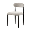 Kort & Co. Capri Dining Chair, Polyester Fabric, Metal – Beige | Chaise de salle à manger Capri de Kort & Co. en tissu de polyester et en métal - beige