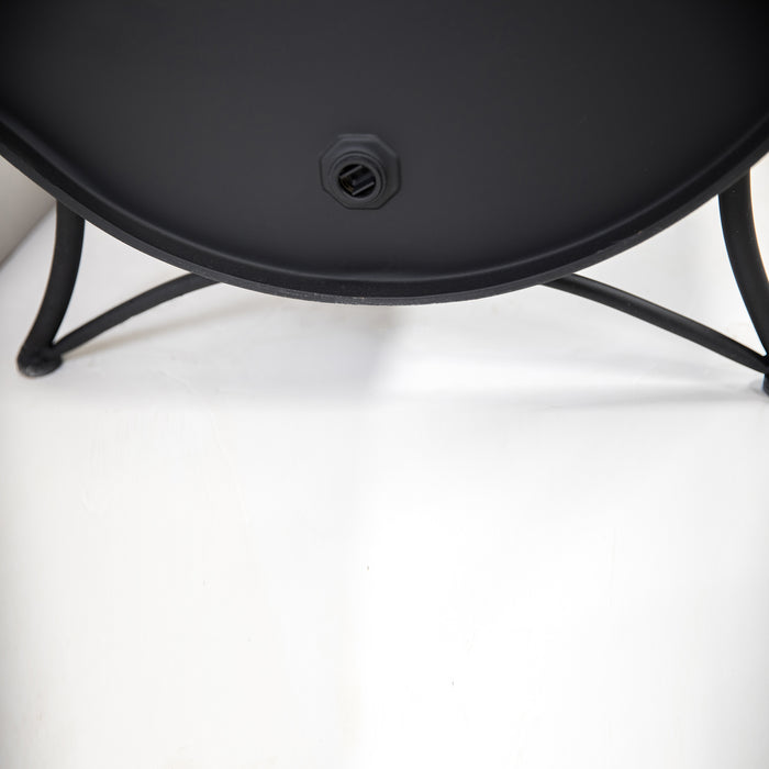 Deko Living 35\" Barrel Wood Burner Firepit 