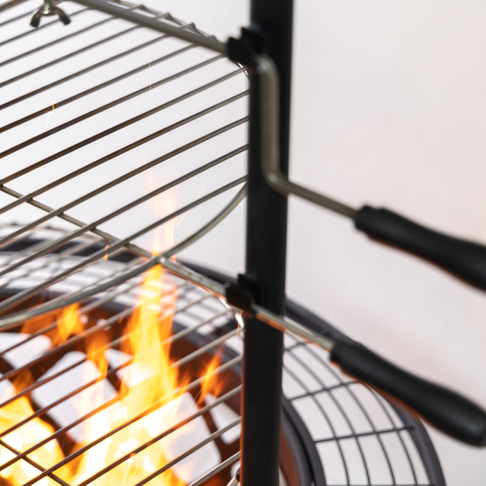 Deko Living Wood Burner Fire Pit & Rotisserie