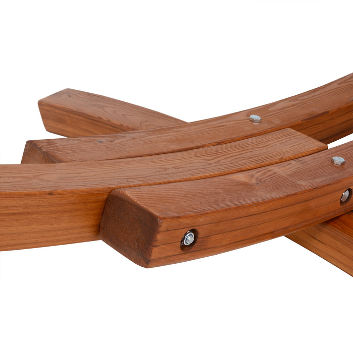 Deko Living Outdoor Cedar Wood Hammock - Black