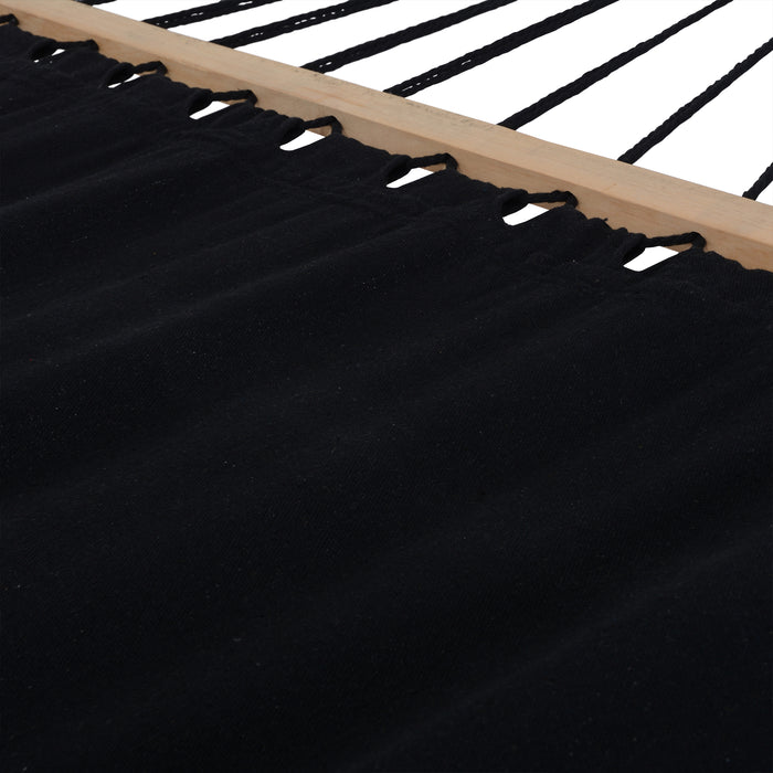 Deko Living Outdoor Cedar Wood Hammock - Black