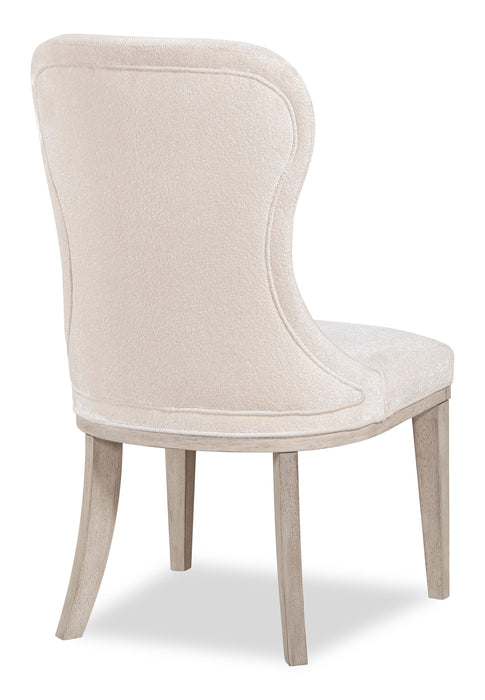 Corsa Dining Side Chair - Light Grey and Ivory Felt