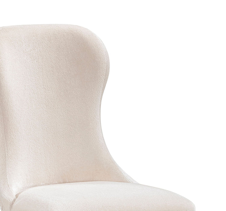 Corsa Dining Side Chair - Light Grey and Ivory Felt