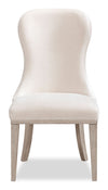 Corsa Dining Side Chair - Light Grey and Ivory Felt