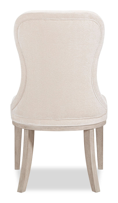 Corsa Dining Side Chair - Light Grey and Ivory Felt