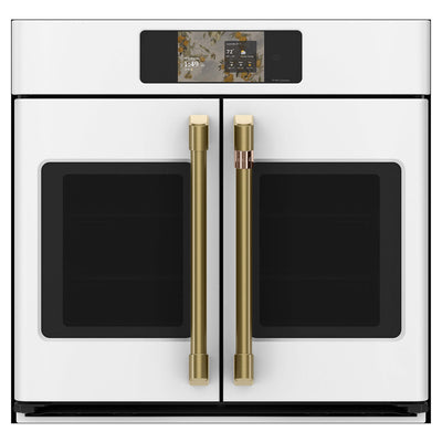 CAFÉ Professional Series 30" Smart Built-In French-Door Single Wall Oven - Matte White - CTS90FP4ZW2 | Four mural simple intelligent encastré CAFÉ de série Professional de 30 po à portes françaises - blanc mat - CTS90FP4ZW2