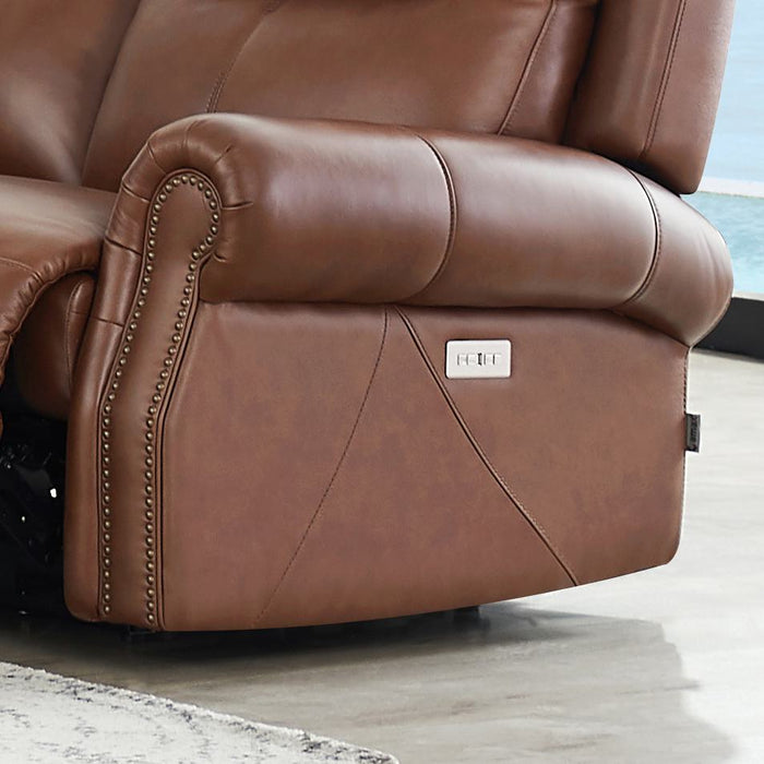 Hydeline Royce Power Reclining Loveseat - Brown