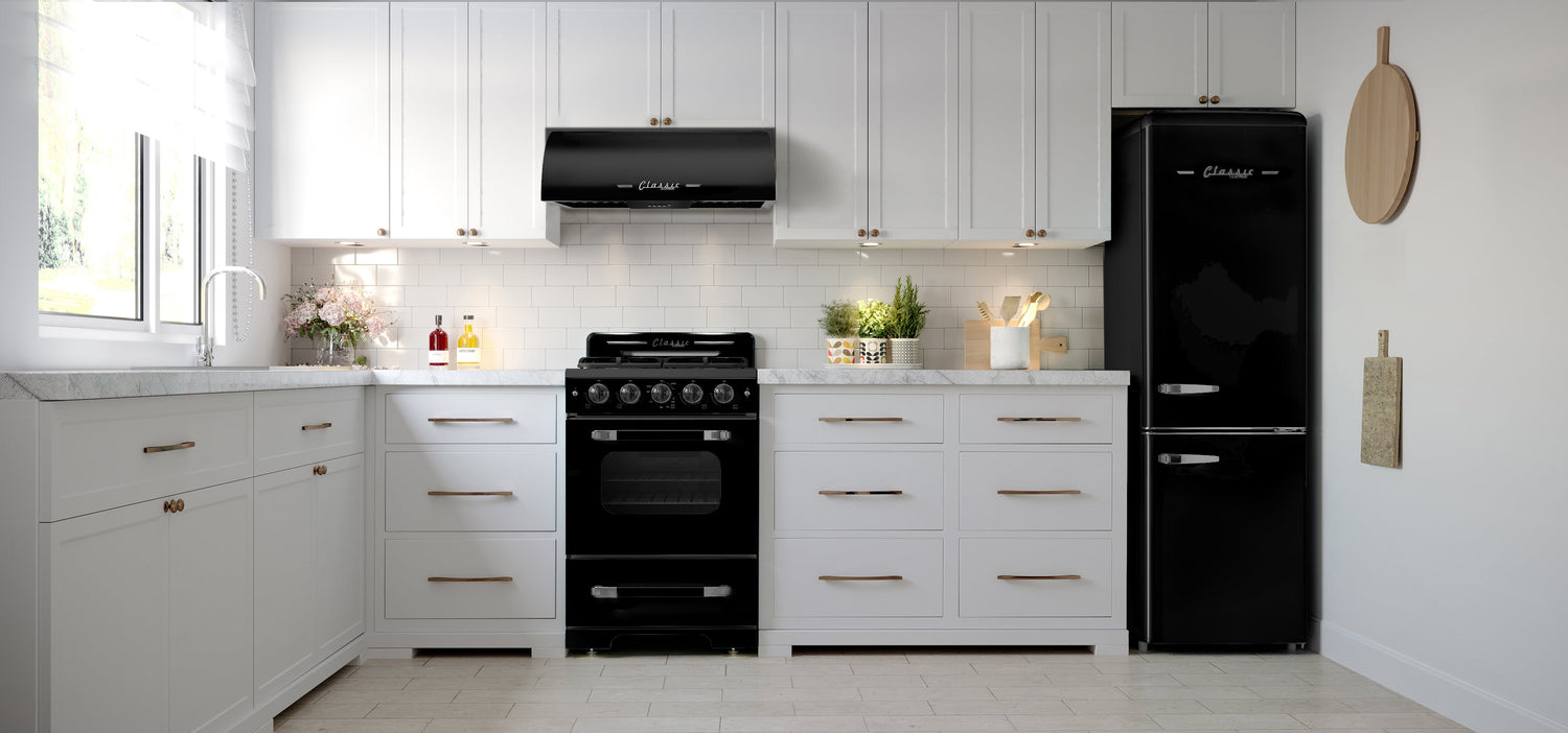 Classic Retro by Unique 9 Cu. Ft. Bottom Freezer Refrigerator - UGP ...