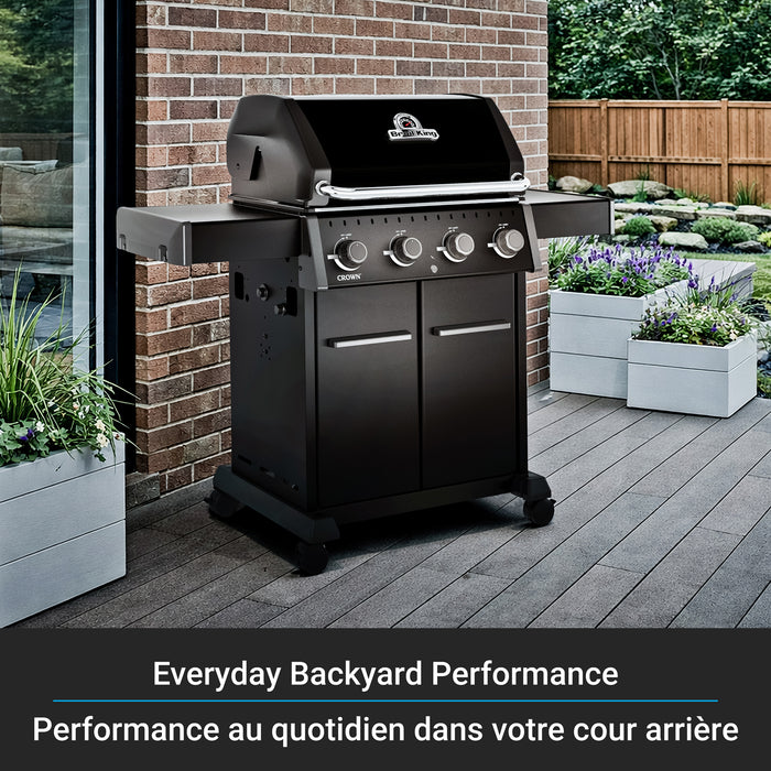 Broil King Crown 420 Shadow 4-Burner 40,000-BTU Propane Gas BBQ - 865154 Grill