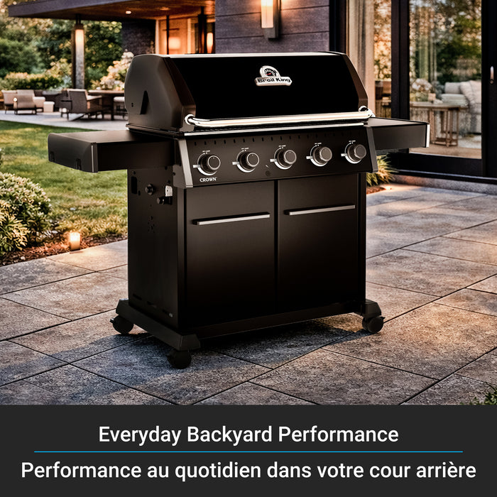 Broil King Crown 520 Shadow 5-Burner 45,000-BTU Propane Gas BBQ - 866154 Grill