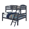 DHP Brady Twin Over Full Bunk Bed - Graphite Blue