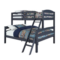 DHP Brady Twin Over Full Bunk Bed - Graphite Blue 