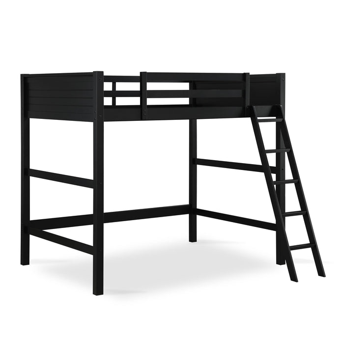 DHP Denver Full Loft Bed for Kids - Black
