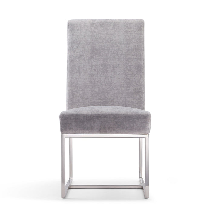 Manhattan Comfort Element Velvet Dining Chair - Champagne