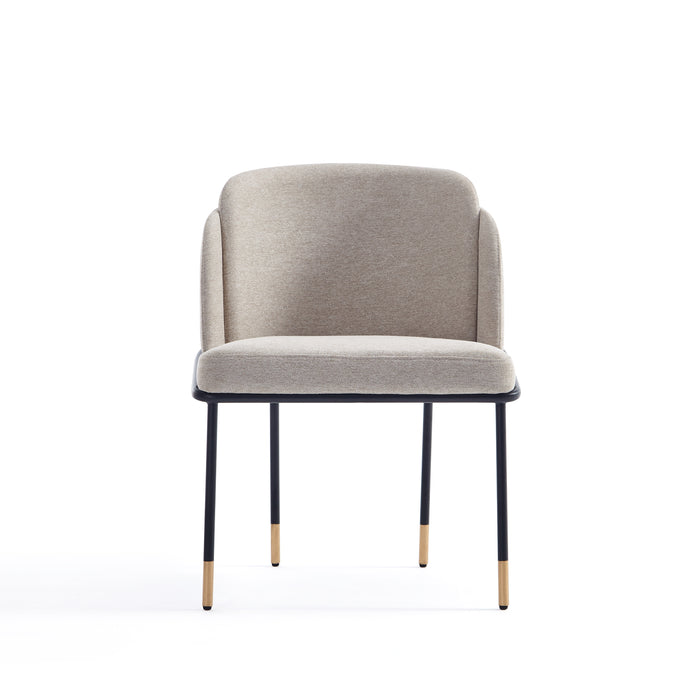 Manhattan Comfort Flor Fabric Dining Chair - Wheat