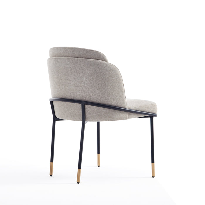 Manhattan Comfort Flor Fabric Dining Chair - Wheat
