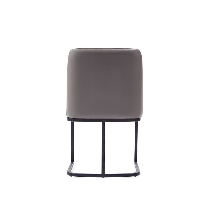 Manhattan Comfort Serena Faux Leather Dining Chair - Grey