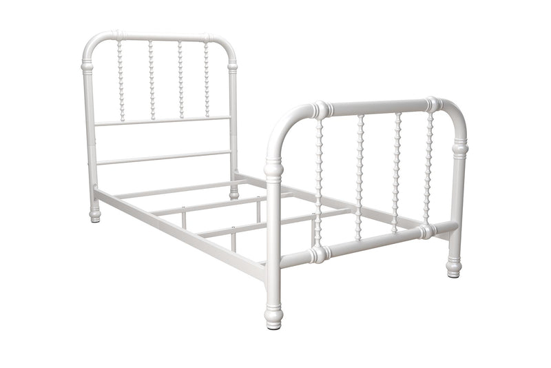 Dorel Home Krissy Twin Metal Bed - White
