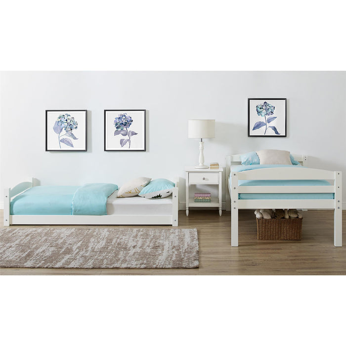 DHP Sierra Transitional Twin Bunk Bed - White