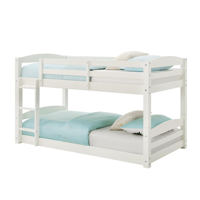 DHP Sierra Transitional Twin Bunk Bed - White