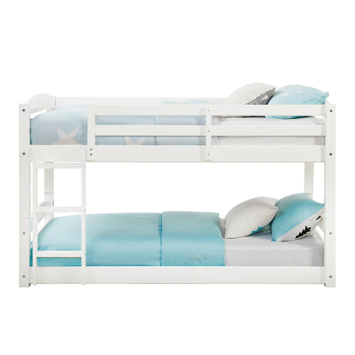 DHP Sierra Transitional Twin Bunk Bed - White
