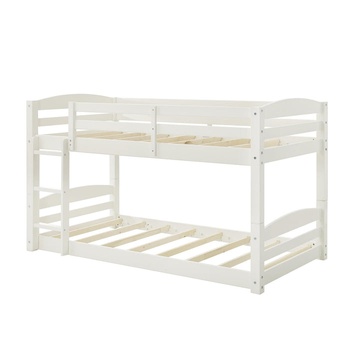 DHP Sierra Transitional Twin Bunk Bed - White