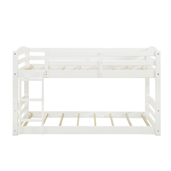 DHP Sierra Transitional Twin Bunk Bed - White