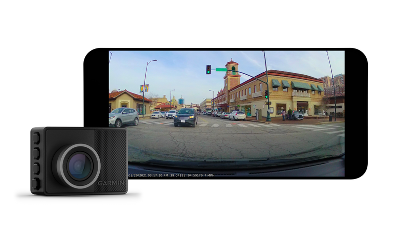 Garmin Dash Cam™ 57 - Remote Viewing W/ 140-degree Field Of View, Voice-controlled, Compact Design