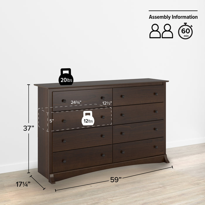 Fremont 8-Drawer Dresser - Espresso