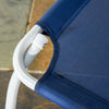Outsunny Outdoor Lounge Chair With 4-level Adjustable Backrest, Blue