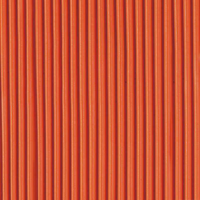 Manhattan Comfort Modern Anderson End Table 2.0 Upholstered Leatherette with Ceramic Faux Marble Tabletop - Orange