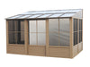 Gazebo Penguin Florence - Wall Mounted Solarium 8x12 Polycarbonate Roof