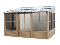 Gazebo Penguin Florence - Wall Mounted Solarium 8x16 Polycarbonate Roof